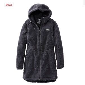 LL Bean Women's Mountain Pile Fleece Coat